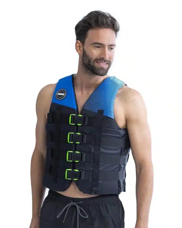 Gilet unisexe Jobe 4 boucles bleu référence 244820007
