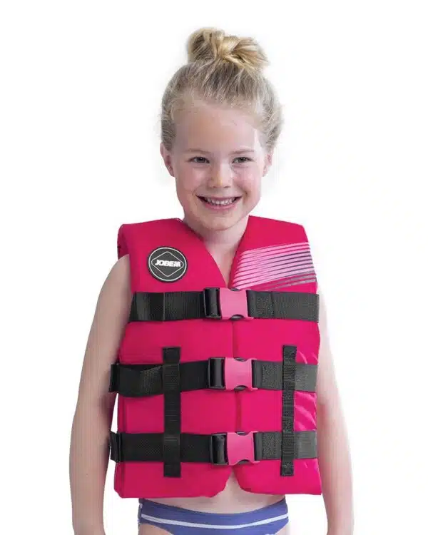 Gilet nylon Enfant Jobe rose 30-40Kg référence 244820003
