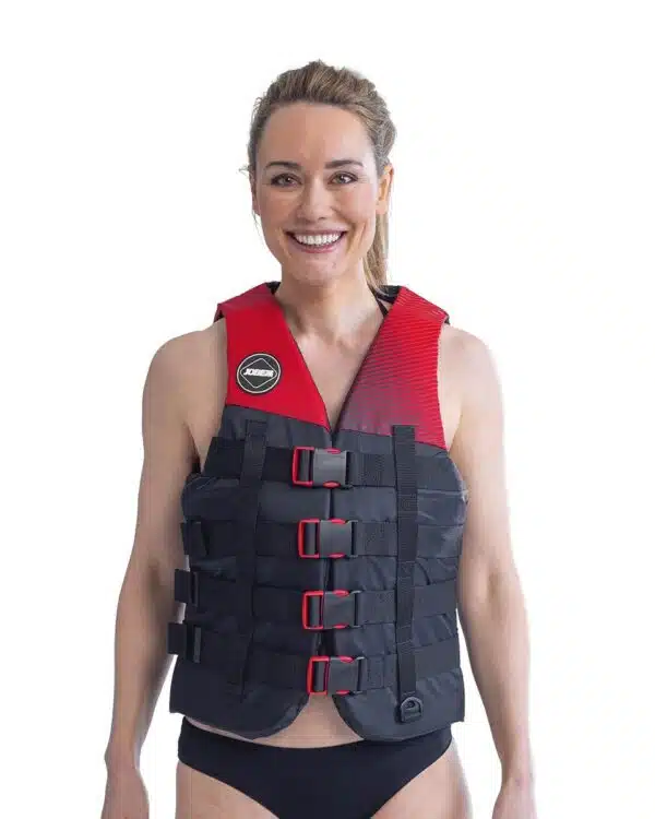 Gilet unisexe Jobe 4 boucles rouge référence 244820005