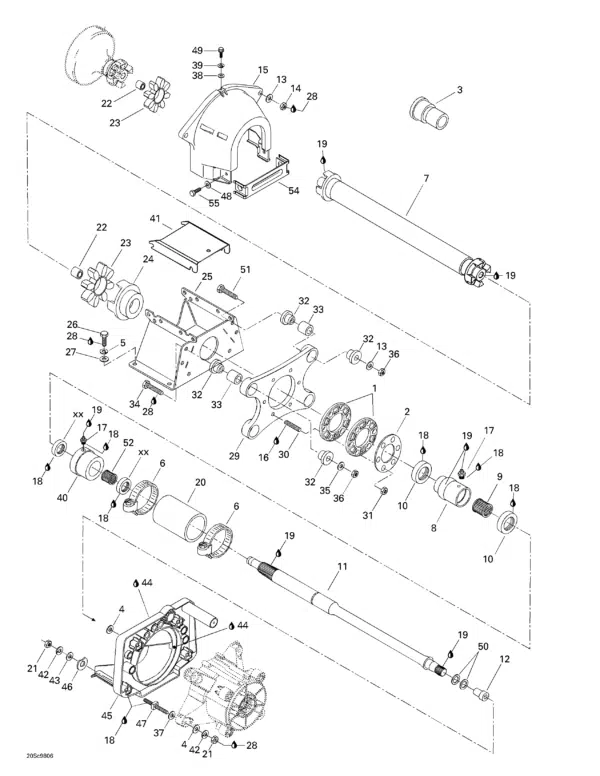 Arbre de transmission - Drive Shaft Sea-Doo XP LTD 1998 référence 272000141 – Image 2