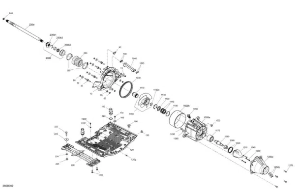 Arbre d'hélice - Impeller Shaft Sea-Doo 2016-2023 référence 267000388 – Image 2