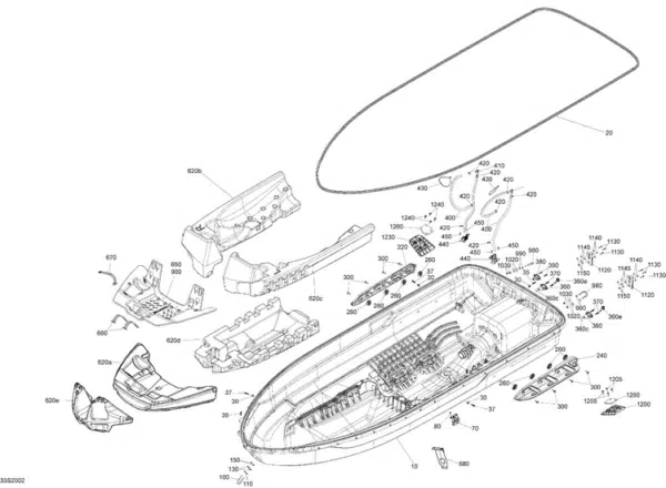 Support de bouchon de vidange - Drain Neck Ass'y Sea-Doo 2018-2022 référence 292002153 – Image 3