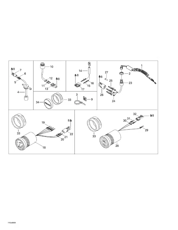 Avertisseur Ass. - Buzzer assy Sea-Doo 1996-2003 référence 278000978 – Image 2