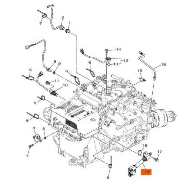 Bloc masse - Earth Plate Yamaha 1050-1800cc 2015-2025 référence 6CS-8273J-10-00, 6CS-8273J-11-00 – Image 3