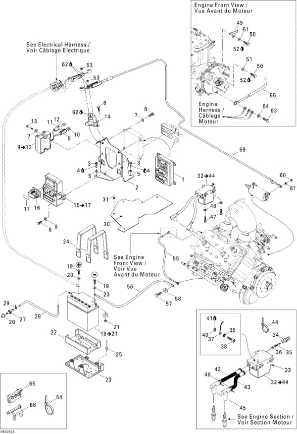 Bobine d'allumage - Ignition Coil Sea-Doo RFI 800cc 2000-2005 référence 278001545, 278001546 – Image 2