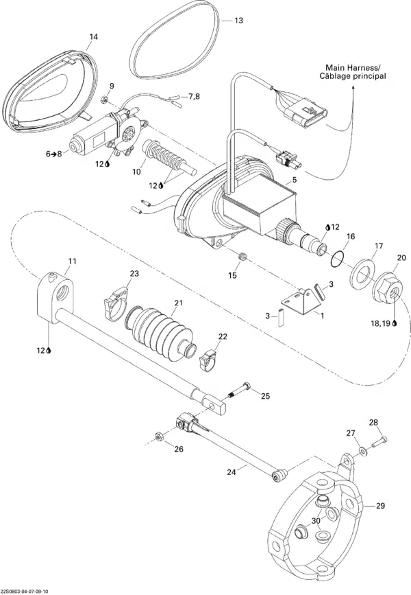 Boitier VTS - V.T.S Housing Sea-Doo 951-1503cc RX-RXP-Wake 2001-2011 référence 278001605 – Image 4