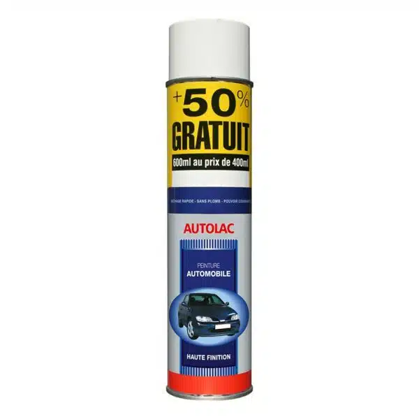 Bombe de peinture Blanc Brillant 600 ml – Image 2