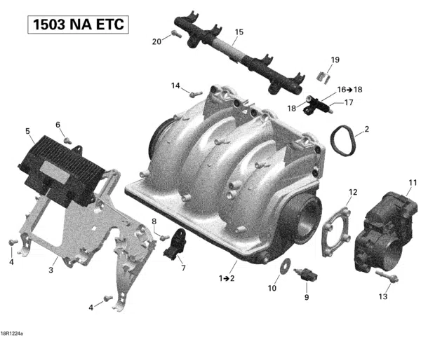 Calculateur - Electronic Box Sea-Doo 1503cc 155 CV 2011-2016 référence 420666156, 420666373, 420666371 – Image 2
