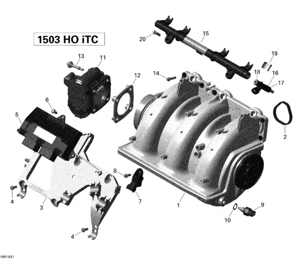 Calculateur - Electronic Box Sea-Doo 1503cc 255-260 CV 2009-2017 référence 420666322, 420666323, 420666327, 420666532, 420666533, 420666537 – Image 2