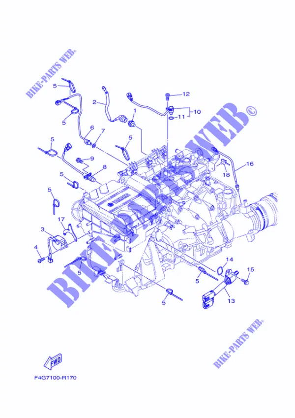 Capteur de position d'arbre à cames - Sensor Cam Position Yamaha 2016-2024 référence 2S3-85896-01-00, 2S3-85896-02-00 – Image 2