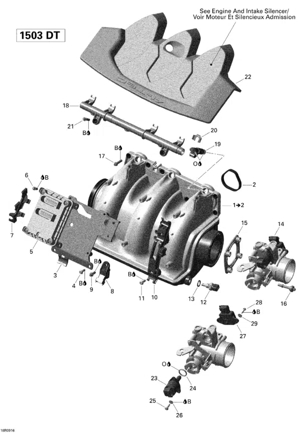 Capteur de position d'accélérateur-Position Sensor Sea-Doo 1999-2011 référence 27000025, 420866120 – Image 3