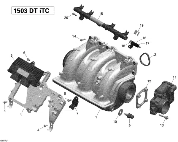 Capteur de pression d'air - Pressure Sensor Sea-Doo 2000-2017 référence 420274057,420274058, 270600040, 40274055 – Image 5
