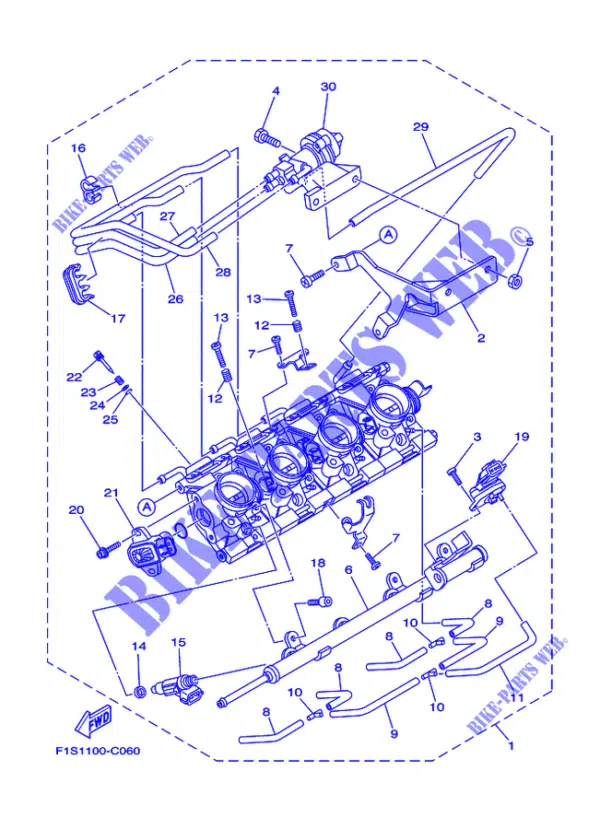 Capteur de pression d'air - Sensor Assy Yamaha 2004-2008 référence 6B6-83688-00-00 – Image 2