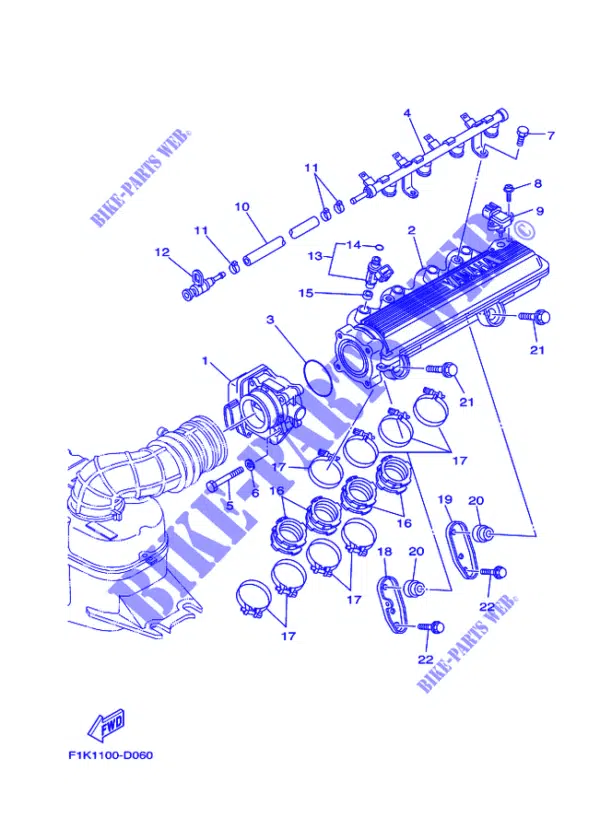 Capteur de pression d'air - Sensor Assy Yamaha 2004-2012 référence 68F-83688-00-00 – Image 2