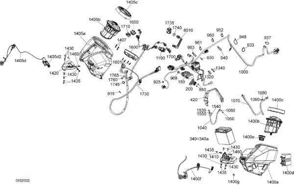 Capteur levier - Lever Sensor Left Hand Sea-Doo 2019-2023 référence 278002284 – Image 3