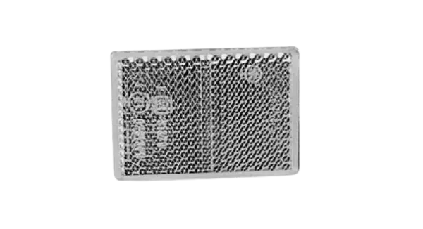 Catadioptre réfléchissant blanc adhésif rectangulaire référence 6027