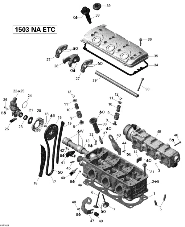 Collecteur d'échappement - Engine Exhaust Manifold Sea-Doo référence 2009-2019 420673294, 420973699, 420673293, 420973697 – Image 2