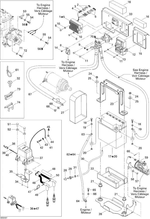 Contrôleur Otas - Otas Control Sea-Doo RFI 2004 référence 278002038 – Image 2