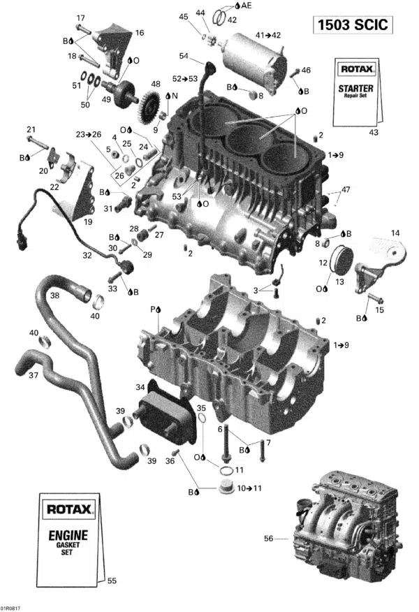 Démarreur - Starter Ass'y Sea-Doo 2003-2024 référence 420888994, 420888995, 420888996 – Image 3