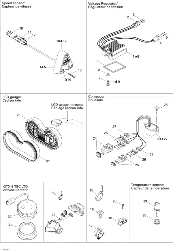 Profondimètre - Depth Sender Sea-Doo GTX 2003-2004 référence 278001787 – Image 2