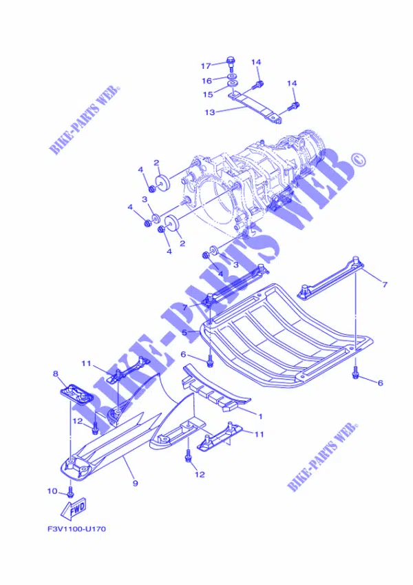 Ecope - Intake Screen Yamaha FX 2012-2023 référence 6CS-R1333-00-00 – Image 2