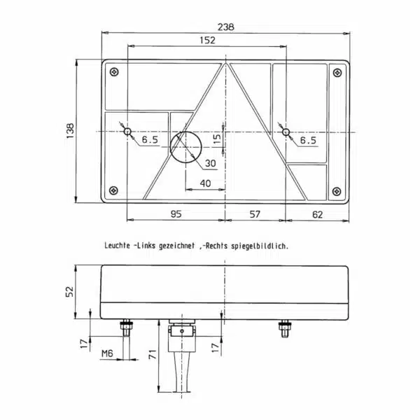 Feu 6 fonctions 12V Jokon - côté gauche référence 6015G – Image 2