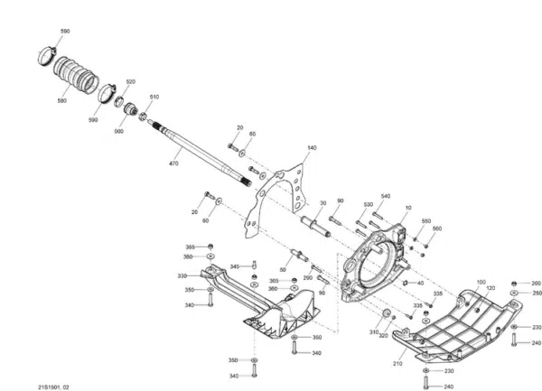 Grille de pompe écope - Pump Grate Sea-Doo Spark 2014-2025 référence 271001804, 271002011 – Image 2