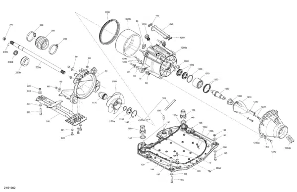 Grille de pompe écope - Pump Grate Sea-Doo 2017-2019 référence 271001969 – Image 2