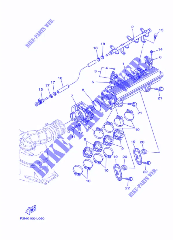 Injecteur - Injector Yamaha 2012-2015 référence 60E13761-20-00 – Image 2