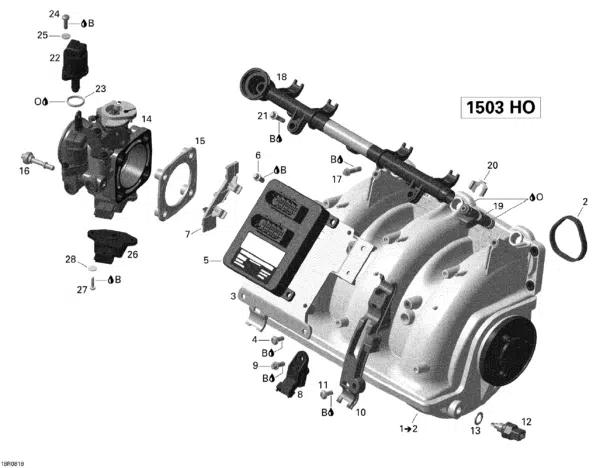 Injecteur Sea-Doo 255 CV 2008-2011 référence 420874432 – Image 2