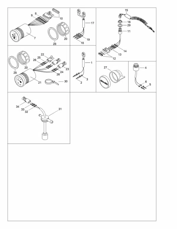 Interrupteur d’urgence - Safety Switch Sea-Doo 720-800cc 1996-1999 référence 278000830 – Image 2