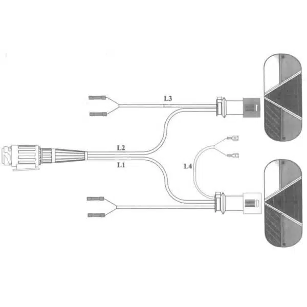 Kit de feux arrière pour remorque CBS 7 fonctions avec prise 13 broches référence 6324 – Image 2