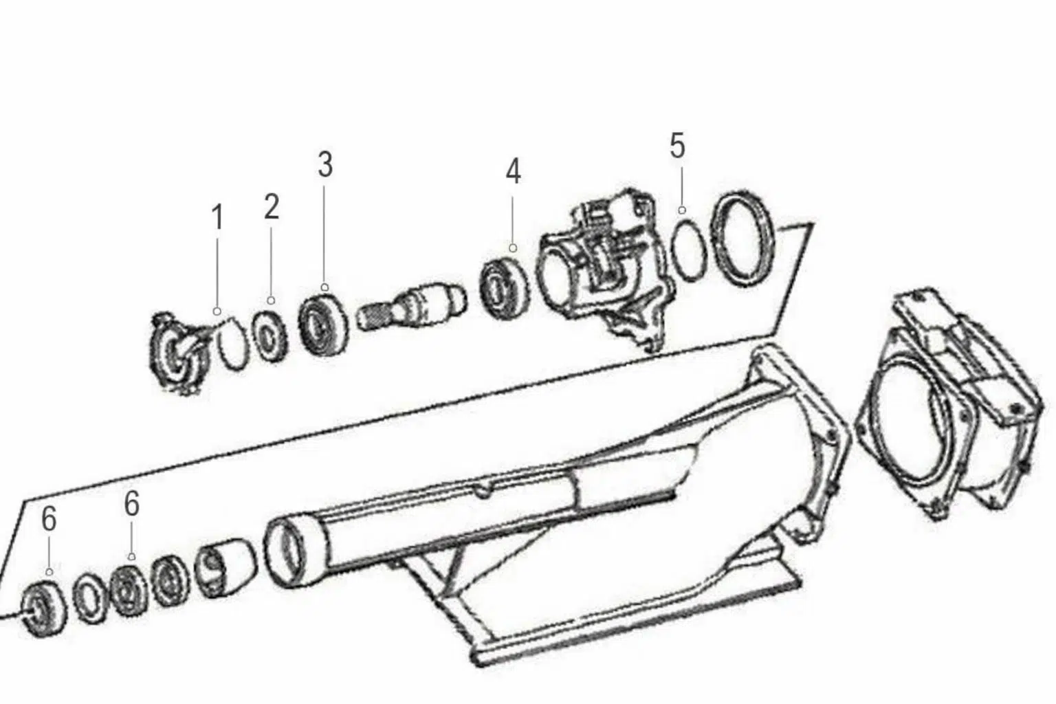 Kit de réparation de boitier de roulement WSM pour Jet Ski Yamaha 500-650 cc LX-Wave Jammer-Wave Runner 1987-1993 référence 003-625 – Image 2