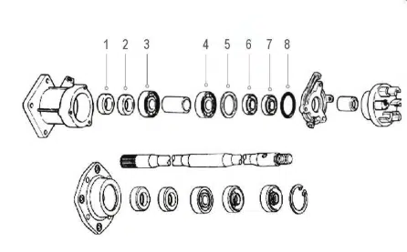 Kit de réparation de logement de roulement WSM pour Jet Ski Kawasaki 300-550 cc JS 1977-1992 WSM 003-610 – Image 2