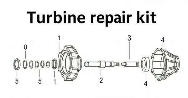 Kit réfection turbine WSM pour Jet Ski Yamaha 800-1200cc 1999-2020 référence 003-627 – Image 2