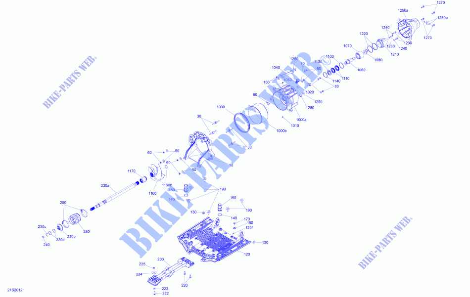 Kit De Conversion Complet Pour Pompe à Buse SeaDoo XP RX - Joints, Anneaux, Arbre