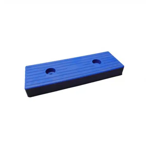 Patin moulé 300 x 100 mm - Bleu référence 5102