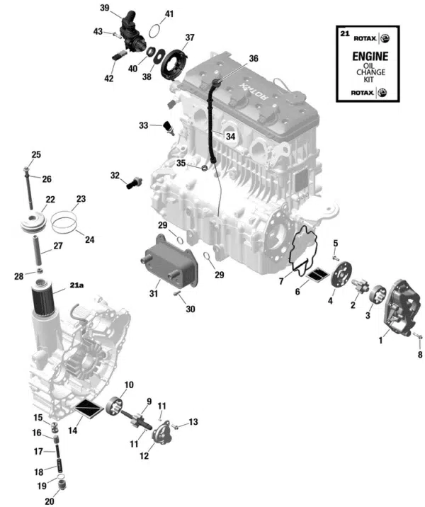Radiateur d'huile - Oil Radiator Sea-Doo 1503-1630 cc 2003-2025 référence 420888852, 420888877, 420888879 – Image 2