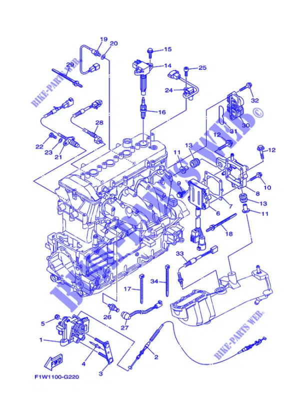 Régulateur - Rectifier Regulator Assy Yamaha 1800 2008-2012 référence 6S5-81960-00-00, 6S5-81960-01-00 – Image 3