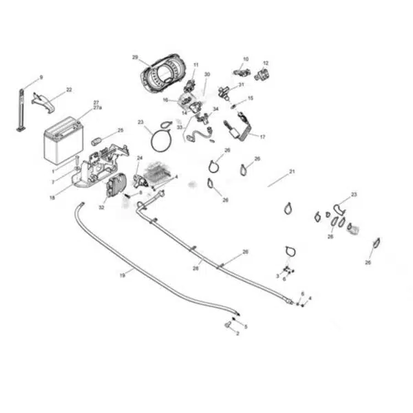 Sangle de batterie - Strap Sea-Doo 2021-2024 référence 269502417 – Image 2
