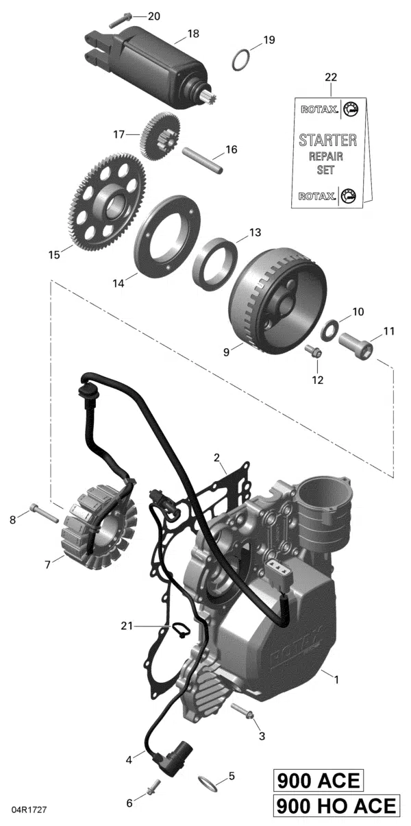 Stator d'allumage - Stator Plate Sea-Doo 900cc 2014-2025 référence 420296908 – Image 2