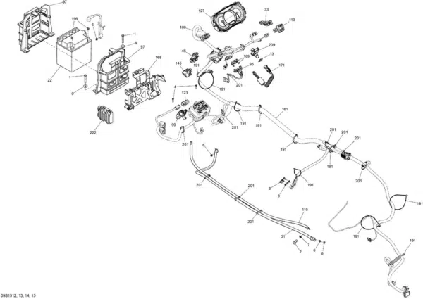Support de batterie - Battery Support Sea-Doo 2009-2015 référence 278002339, 278003306 – Image 2