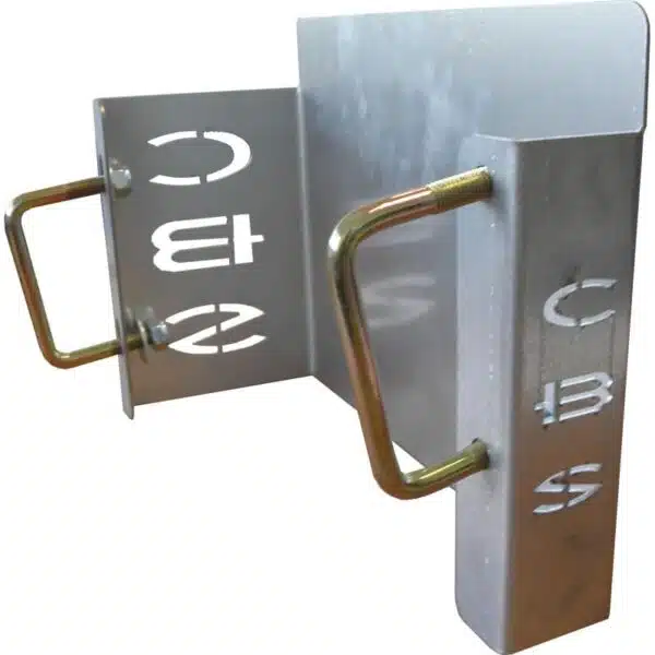 Support de plaque minéralogique carré pour remorques CBS B0560 et B0650F référence 6345E – Image 2