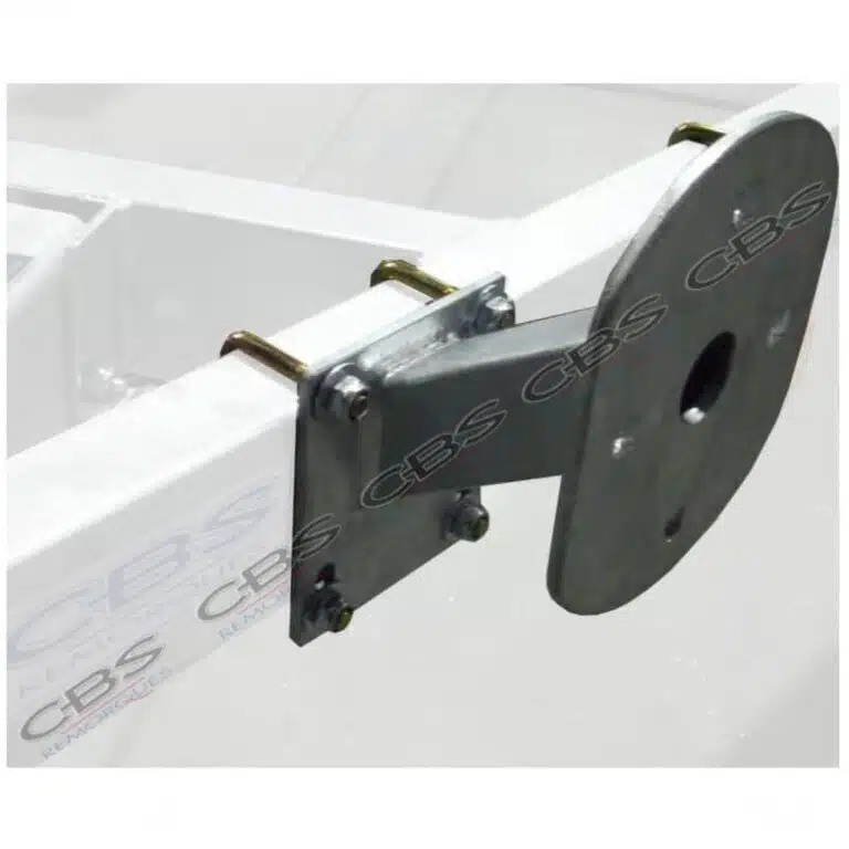Support de roue de secours CBS 130 latéral pour tube 80x40 référence 1139A