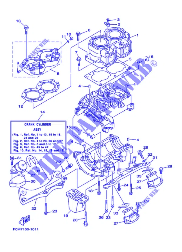 Support moteur - Silent Bloc Yamaha 1990-2004 référence 63M-44517-01-5B, 6M6-44517-00-5B, 6M6-44517-A0-00, 6M6-44517-A0-5B, 6M6-44517-A1-5B, 6M6-44517-A1-8P, 6M6-44517-A2-8P – Image 3
