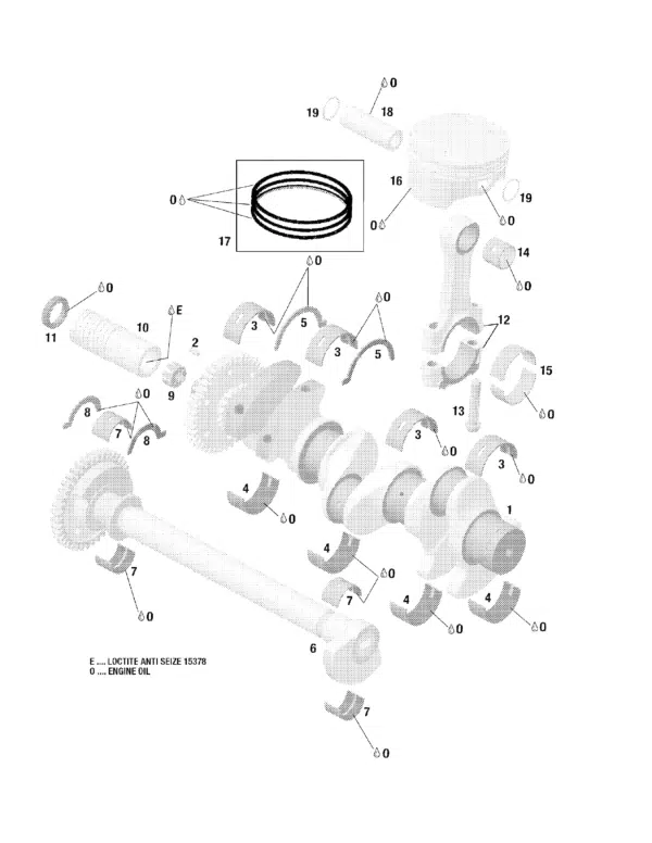 Vilebrequin - Crankshaft Sea-Doo 1503cc 2002-2005 référence 421000670, 290819075, 420819078 – Image 2