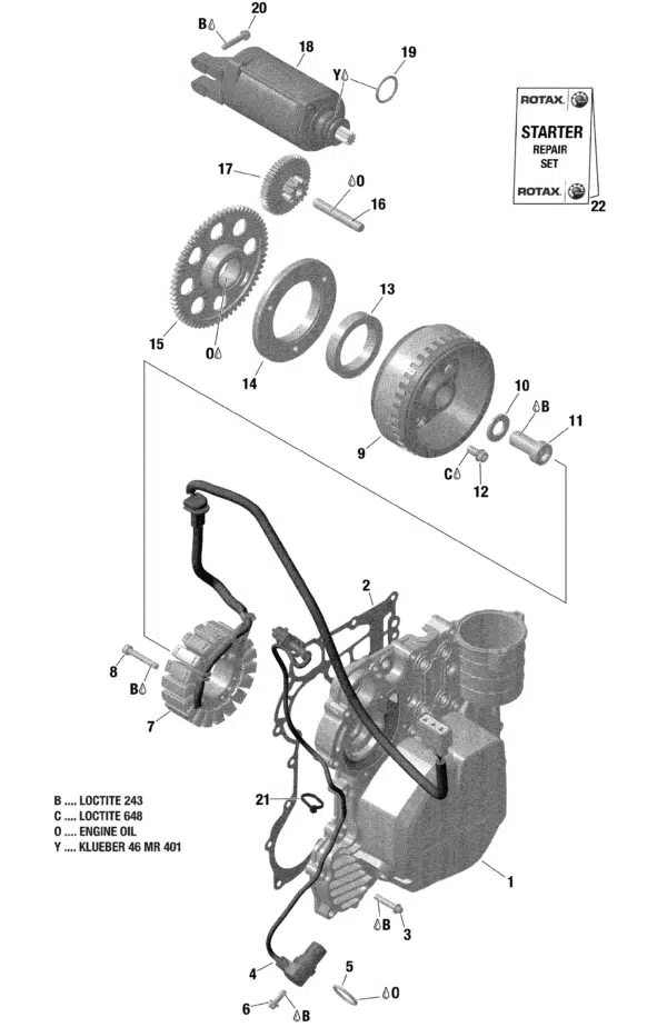Volant magnétique - Magneto Flywheel Ass'y Sea-Doo 900 cc 2014-2025 référence 420685702 – Image 4