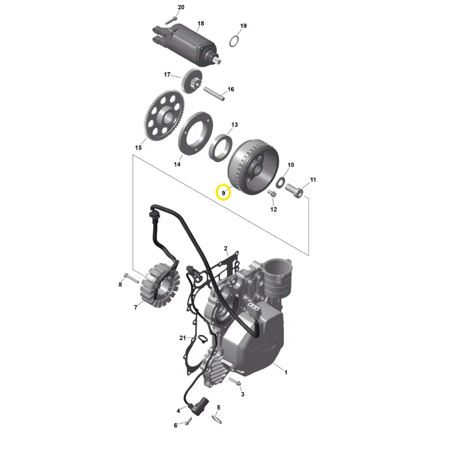 Volant magnétique - Magneto Flywheel Ass'y Sea-Doo 900 cc 2014-2026 référence 420685702 – Image 6