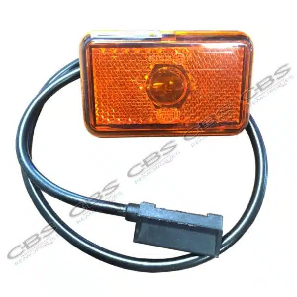 Feu side marker orange avec câble référence 6236A