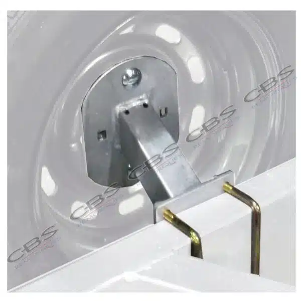 Support roue de secours CBS latéral pour tube 80X40 référence 1139A